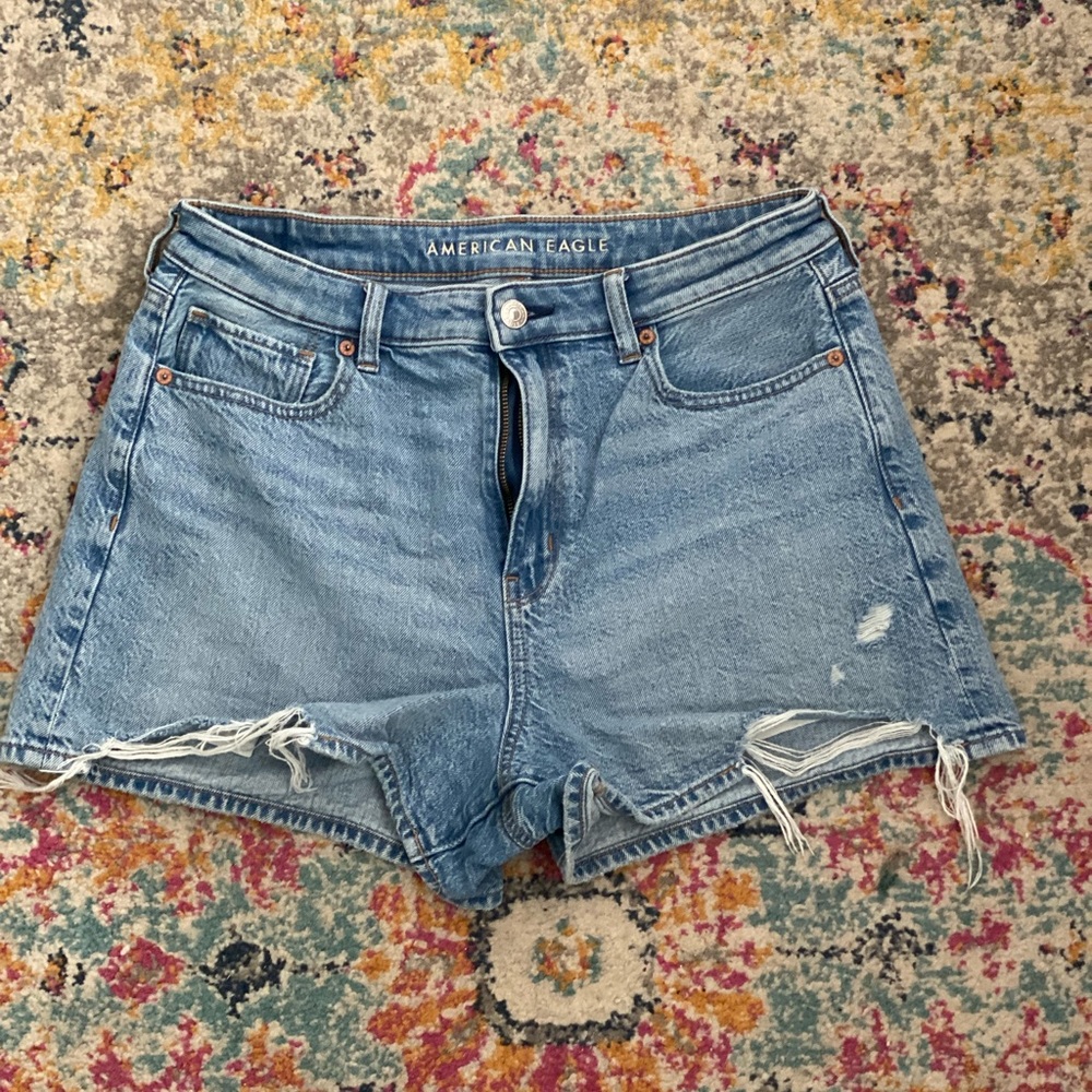 Light wash denim shorts, size 10